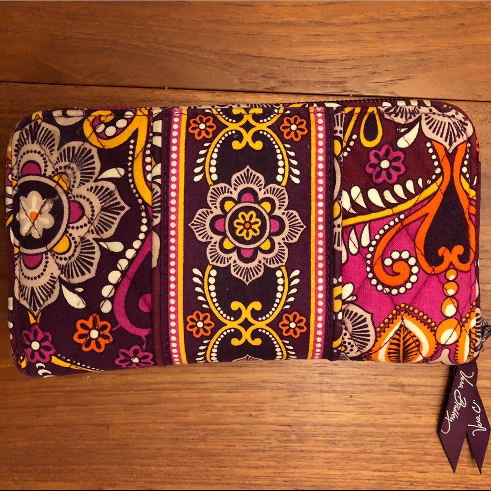 Vera Bradley Safari Sunset Zip Wallet